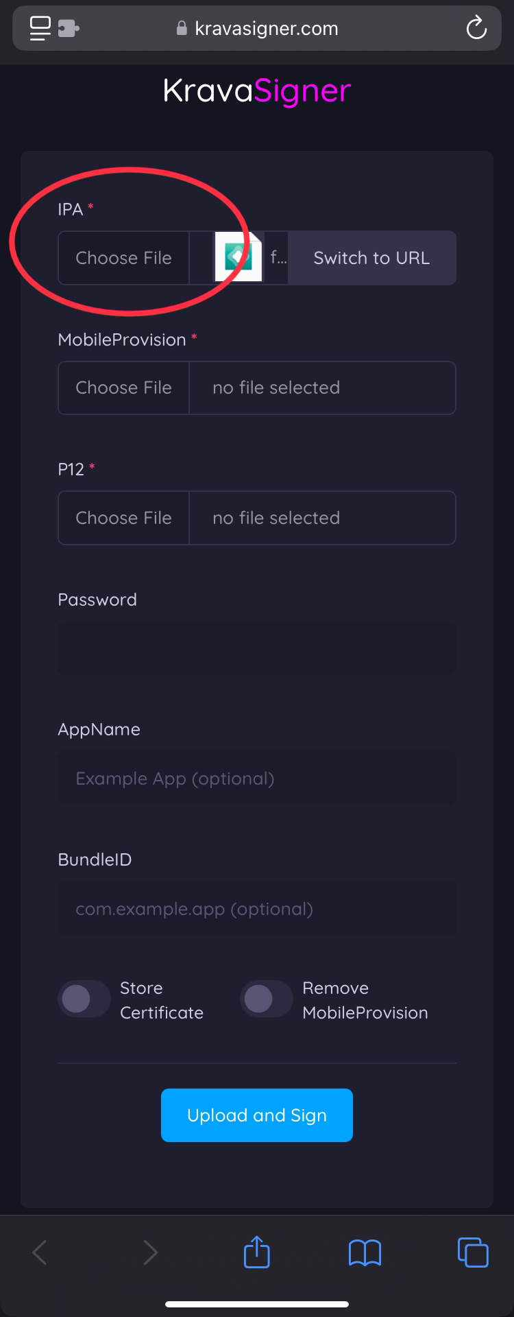 Choose File