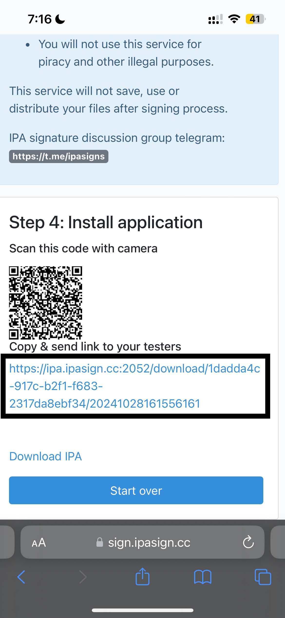 Install Application